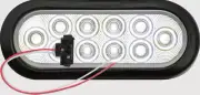 (2-PACK) OPTRONICS BUL72C8B 6" OVAL LIGHTS w/GROMMETS & PIGTAILS *D9
