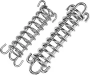 HOMOBABE 2pcs Dog Leash with Heavy Duty Spring Shock Absorbing Bungee Leash for Dog Walking and Training Stainless Steel Tent Spring Buckle