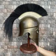 Medieval Greek Corinthian Helmet Wearable Knight Helmet with Display Stand Gift