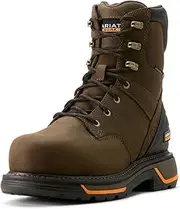 [ARIAT] Men's Big Rig 8" Waterproof Composite Toe Work Boot Industrial