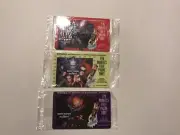 RARE 1997 Mint sealed Batman & Robin Duracell Licensed 3 pc phonecard set