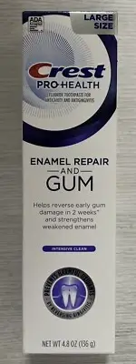 Crest Pro Health Enamel Repair & Gum Toothpaste Intensive Clean 4.8 Oz Exp 10/26