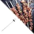 Barbecue Skewer Kabob Stick Grill Skewers with Hanger Stainless Steel Roasting