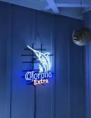 Corona Extra Beer Swordfish 20"x16" Neon Light Sign Lamp Wall Decor Windows Bar