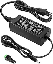 ALITOVE 24V Power Supply 2A 48W AC/DC Adapter 100~240V to DC 24V 2 Amp LED Transformer 24V 2000mA 1.5A 1A Power Cable Adapter with 5.5mm x 2.5mm Plug for LED Strip Light CCTV Camera DC Pump Fan