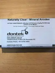 Dontek Ioniser - Electrode Set Copper / Silver - Mineral Anodes - E01 - 95mm