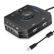 Professional Computer USB Sound Card 7.1 Channel Audio Adapter For PC Laptop A