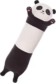 Cartoon Long Plush Pillow Panda Koala Doll Hugging Pillow Long Throw Pillow for Home, Panda Trumpet