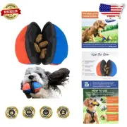 Brightly Colored Compact Dog Treat Dispenser Toy - Perfect for Agility Training