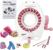 Knitting & Crochet Kit,Crochet 22 Needles Knitting Machine | Hand Operated Anti-Scratch Knitting Spool for Socks Gloves Scarves Blankets