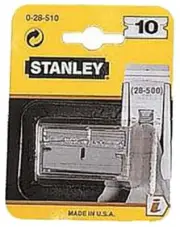 4x Stanley REPLACEMENT BLADES 10Pcs Carbon Steel, Suitable For Scraper*USA Brand