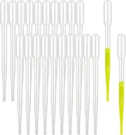 200PCS 3ml Disposable Plastic Transfer Pipettes, Moveland Calibrated Dropper Suitable for Essential Oils & Science Laboratory
