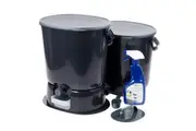 Skaza 15.3L Bokashi Organko Essential Set with Base - 2 PK - Black