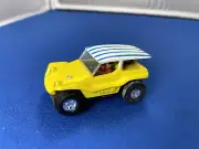 Vintage Aurora T-Jet Thunderjet Dune Buggy Yellow HO Slot Car.