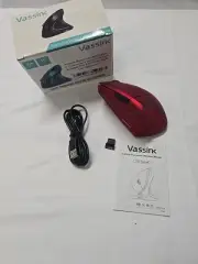 Vassink Ergonomic Rechargeable Mouse 2.4Hz Wireless Vertical Optical Mice USB