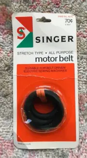 Vtg NOS SINGER Company sewing machine all purpose stretch type MOTOR BELT #37