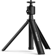 AnkerWork Mini Tripod, Camera Tripod, Camera Accessories, Camera Mount, Tripod Stand for Webcam, Small Flexible Tripod
