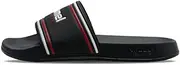 [Hummel] Unisex's Pool Slide Rt Sandal, Black White red, 7 UK, Black White Red, 7 UK