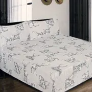 ICF Store Cotton Flannel Combo Fitted Sheet Set Queen Stag Deer