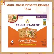 Crunchmaster Multi-Grain Pimento Cheese, Multi-Grain Crackers- 16 oz