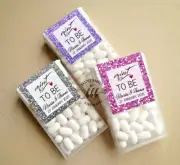 10 Glitter Sparkle Mint to Be Personalise Tic Tac Wedding Favour Labels Stickers