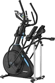 LifeSupre LS-E01 Elliptical Commercial Vertical Electronically Controlled Fitness Exercise Training Machine Work with Zwift and Kinomap