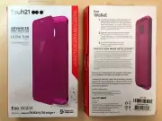 10X Tech21 EVO Wallet Case Cover for Samsung Galaxy S6 Edge Plus - Magenta Pink
