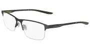 New NIKE Rx-able Eyeglasses 8045 076 57-17 Gunmetal & Khaki Green Metal Frames