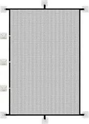 Gate for Cats | Doorway Gates for Pets - Folding Mesh Barrier, Animals Supplies for Toddler Kitten Bunny Hallway Bedroom Porch Living Room