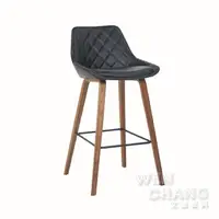 在飛比找樂天市場購物網優惠-LOFT 蓋爾菱格實木腳吧台椅 STT017