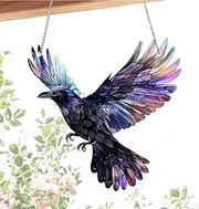 Eagle Sun Catcher - Colorful Eagle Wings Sun Catcher,Bird Stained Sun Catcher for Indoors, Eagle Sun Catcher Decoration for Window