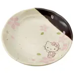 【震撼精品百貨】凱蒂貓_HELLO KITTY~日本SANRIO三麗鷗 KITTY陶瓷美濃燒小盤 醬油碟-棕櫻花款*63154