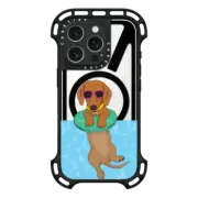 iPhone 16 Pro Ultra Bounce Case MagSafe Compatible Swimming Dachshund