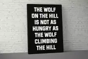 The Hilltop Wolf Canvas - Gym Decor - Quote Wall Art - FitnessMotivation