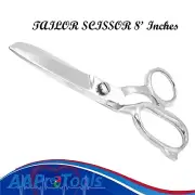 HEAVY DUTY 8" UPHOLSTERY TAILORS SCISSORS FABRIC DRESSMAKING SHEARS SILVER
