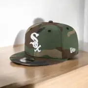 [11941937] Mens New Era MLB 950 BASIC WOOLAND CAMO SNAPBACK - CHICAGO WHITE SOX