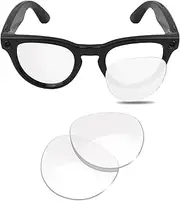 [Glintbay] Replacement Lenses Compatible with Ray-Ban Meta Lenses RW4009 Clear 50mm Headliner Classic Upgrade Accessories