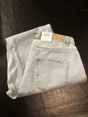 Cotton:On Women's Long Straight Leg Jeans Color Addis Blue Size 10