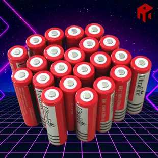 🔴1 型紅色 Ultrafire 3.7V Ultrafire 電池 4200mAh 容量 - 用於便攜式風扇和手電筒。