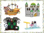 Nintendo Super Mario Deluxe Playsets Bowser Castle, Airship, Boo or Cloud New