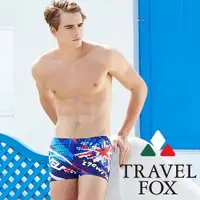 在飛比找ETMall東森購物網優惠-夏之戀TRAVEL FOX 數位印花大男四角泳褲C16910