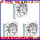 12cm RGB Case Fans 5V-3PIN PWM Silent Computer CPU Cooling Fan (White Reversed)