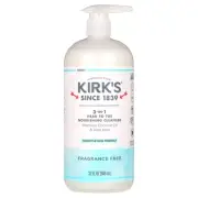 Kirks 3 in 1 Head to Toe Nourishing Cleanser Fragrance Free 32 fluid ounce