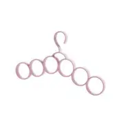 6-Ring Scarf Hanger Tie Holder Belt Storage Hook Scarves Organizer Multi-functional Wraps Shawl Clothes shelf Scarves Racks
