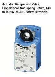 Johnson Controls M9116-GGA-2 Non-Spring Return Actuator 0-10 VDC(140lb-in)