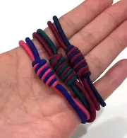 Braided Ponytail Holder Braclet Hair Tie Hair Band String Elastics 6pc