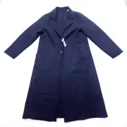 Uniqlo Ines de la Fressange Chester Field Coat Womens XS Navy Wool Blend NWT