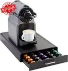 Nespresso OriginalLine Coffee Pod Holder Storage Drawer 50 Capsule Black