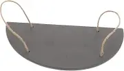 Luxshiny Board Plate Steak Sushi Serving Trays Stone Semicircle Tray for Daily Dessert Sushi