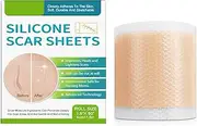Silicone Scar Tape Roll, 1.57" x 59" Silicone Scar Sheets, Reusable Scar Silicone Strips Professional Scars Sheets Tapes for C-Section, Surgery, Burn, Keloid B/